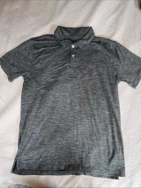 Crewcuts Heather Gray Short Sleeve Polo